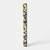 Speelse jaren 80 Doodle Kunstpatroon iPhone 16 Hoesje (Linkerkant)