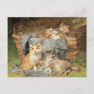 Speelse katten Julius Adam de Jongere Briefkaart