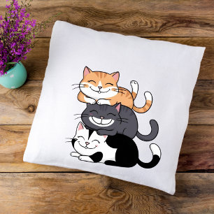 Speelse Katten Knuffelen Sierkussen