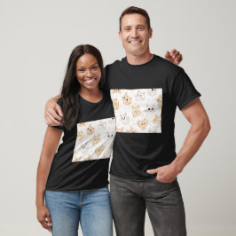 Speelse Katten Patroon T-shirt