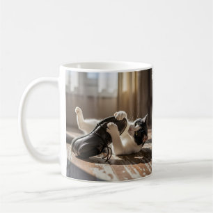 Speelse Kattenschoen Fun Koffiemok