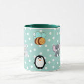 Speelse Kawaii Beer en Monster Design Mok (Midden)