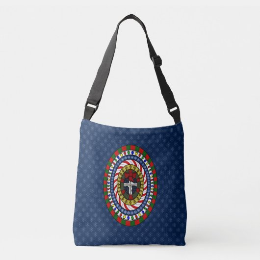 Speelse kerst all-over-print tas (Voorkant)