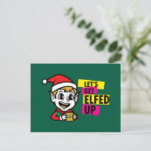 Speelse Kerst Elf Briefkaart (Staand voorkant)