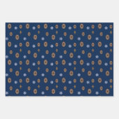 Speelse kerst inpakpapier set (Voorkant)