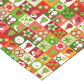 Speelse Kerst Patchwork Tafelloper (Hoek)