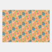 Speelse Kerst Snoepjes Inpakpapier Set#6 Vel (Voorkant 2)