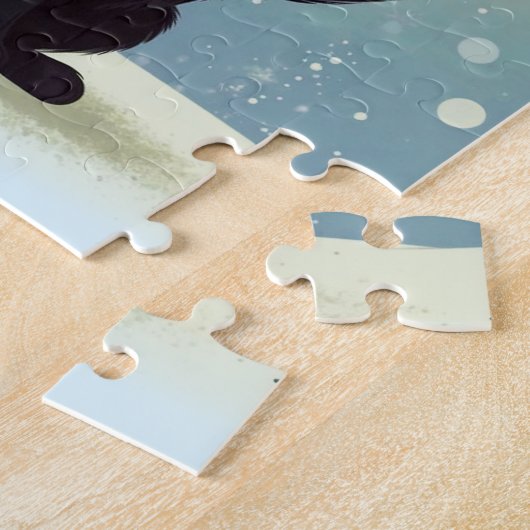 Speelse Kerstkitten Legpuzzel (Zijkant)