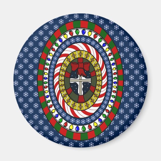 Speelse kerstmagneet magneet (Voorkant)