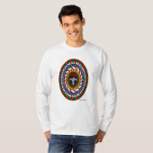 Speelse Kerstmannen Licht Shirt (Voorkant volledig)