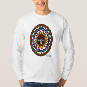 Speelse Kerstmannen Licht Shirt