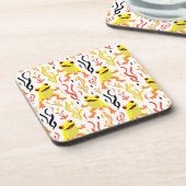 speelse kikkers bier onderzetter (Linkerzijde)