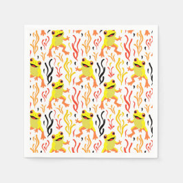 speelse kikkers servet