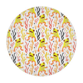 speelse kikkers snijplank