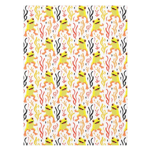 speelse kikkers tafelkleed (Voorkant)
