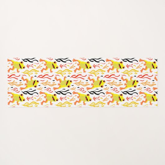 speelse kikkers yogamat (Achterkant (horizontaal))