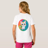Speelse Kitten T-shirt (Achterkant volledig)
