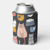 Speelse Kittens: grillige weefsels Blikjeskoeler (Blikje Achterkant)