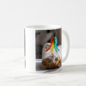 speelse kittenveer koffiemok (Voorkant rechts)