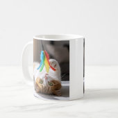speelse kittenveer koffiemok (Voorkant links)