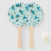 Speelse Koala Patroon Leuke Dier en Natuur Kunst Handwaaier (Voorkant en achterkant)