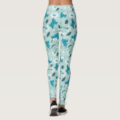 Speelse Koala Patroon Leuke Dier en Natuur Kunst Leggings (Achterkant)