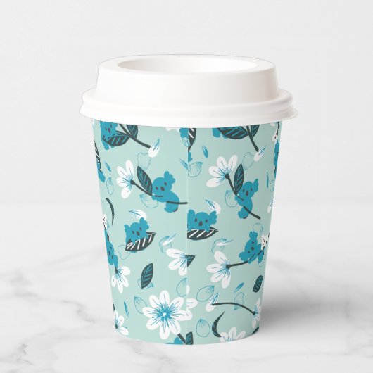 Speelse Koala Patroon Leuke Dier en Natuur Kunst Papieren Bekers (Rechts)