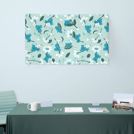 Speelse Koala Patroon Leuke Dier en Natuur Kunst Spandoek (Beurs)