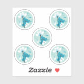 Speelse Koala Patroon Leuke Dier en Natuur Kunst Sticker (Vel)