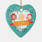 Speelse koekjes rollende pin kerst ornament (Rechts)