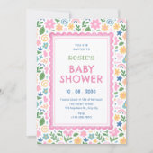 Speelse krabbel babyshower kaart (Voorkant)