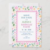 Speelse krabbel verf save the date (Voorkant)