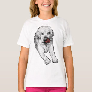Speelse Lab, rode vakantie vonk T-shirt