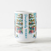 Speelse Labrador Retriever Puppy Dog Christmas Koffiemok (Center)