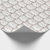 Speelse Lachende Kat Inpakpapier – Schattig (Hoek)