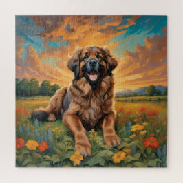 Speelse Leonberger Dog Puzzel voor Dierenvrienden