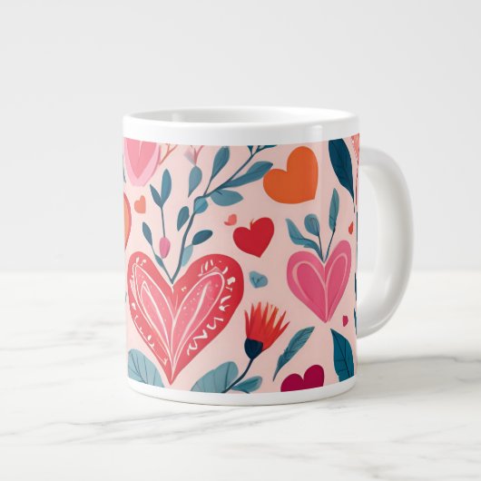 speelse liefde | extra grote beker (Voorkant rechts)