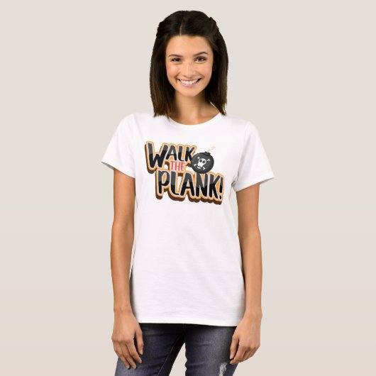 Speelse Loop de Plank Bomb T-shirt (Voorkant volledig)