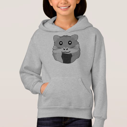 Speelse minimalistische hamster (Voorkant)