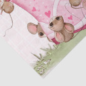 Speelse muizen decoupage tissuepapier (Detail)