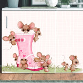 Speelse muizen decoupage tissuepapier