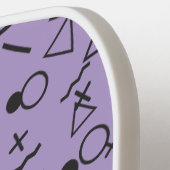 Speelse Paarse Pickleball Paddle (Links Detail)