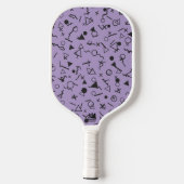 Speelse Paarse Pickleball Paddle (Achterkant)
