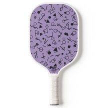 Speelse Paarse Pickleball Paddle