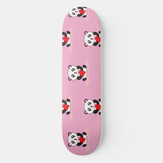 Speelse Panda Skateboard voor alle leeftijden (Voorkant)
