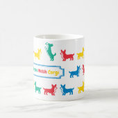 Speelse Pembroke Welsh Corgi Mok (Center)