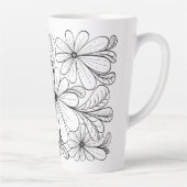 Speelse Petals Latte Mok (Rechts)