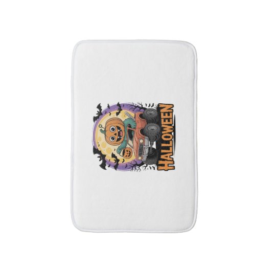 speelse pompoen badmat (Voorkant Verticaal)