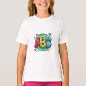 Speelse PopFunk ABC Monogram T-shirt (Voorkant)