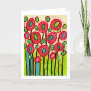 Speelse posies nr. 2 dank je wel kaart